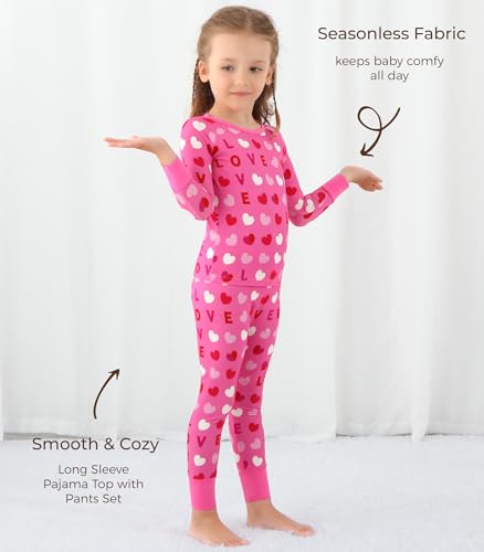 Image of Toddler Boys Girls Clothes Viscose from Bamboo Long Sleeve Top and Pants Clothing Set Soft 2Pcs Kid Outfit