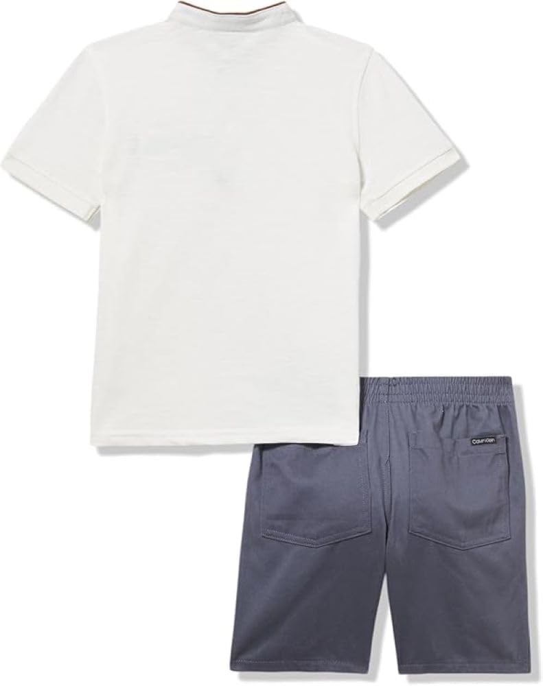 Calvin Klein baby-girls 2pc Short Set - Image 3