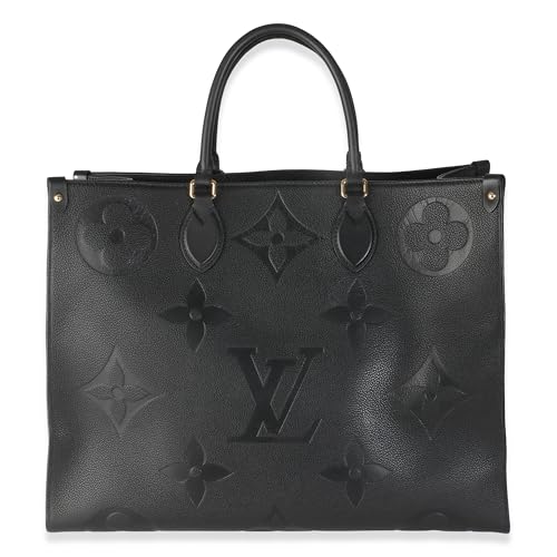 Louis Vuitton, Pre-Loved Black Monogram Empreinte Onthego GM, Black