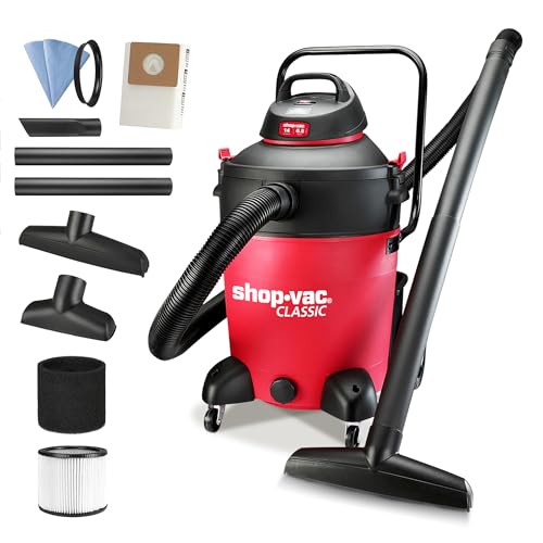 Shop-Vac 14 Gallon 6.5-Peak HP Wet/Dry Vacuum with Filter, Hose and Accessories,5973136