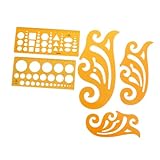 Règle de coffrage de conception : une variété de formes : contient différentes tailles de cercles, d'ovales, de carrés, de triangles et d'hexagones qui peuvent vous aider à concevoir différents graphiques.