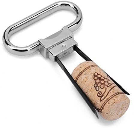 QLL Wine Opener for Vintage Bottles, Two-Prong Cork Puller with Cover