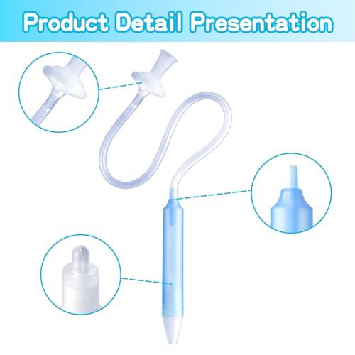 Image of Baby Nasal Aspirator with 25 Hygiene Filters, Soft Silicone Tips, Nose Cleaning Tweezers for Infants Toddlers