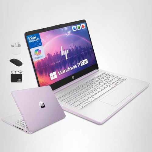 HP 14" Laptop Computer for 2026 Student Business Productivity, MS Office & Win 11 Pro, Copilot AI, Intel 4-Core CPU, 4GB DDR5 RAM, 628GB Storage (128GB UFS+500GB Ext), Wi-Fi 6, HubxcelAddon, Lavender β image 10