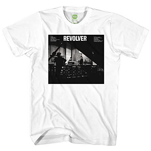 Rock Off The Beatles Revolver Studio Officiel T-Shirt Hommes Unisexe - Les Beatles, Paul McCartney, John Lennon, RIngo Starr, George Harrison Rock Off The Beatles Revolver Studio Officiel T-Shirt Hommes Unisexe