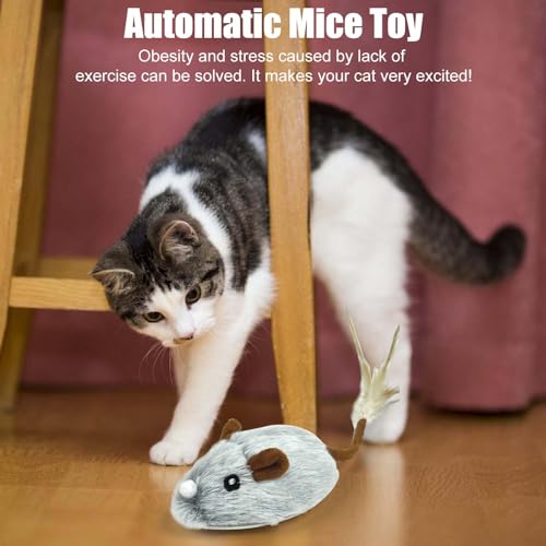 Cresbel Giocattoli per gatti elettrici, mouse per