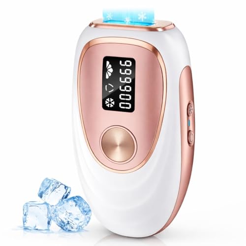 Oreeth IPL Laser Hair Removal Device for Women & Men - Home 45°F Ice-Cooling Contact for Painless &...