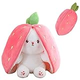 🍓[Hervorragende Verarbeitung] - Das osterhase plüschtier wurde fein genäht, die nähte sind sauber, das aussehen ist lebendig und niedlich, die form ist dreidimensional und es ist nicht leicht zu verformen, was eine ausgezeichnete festival- und alltagsdekoration darstellt.