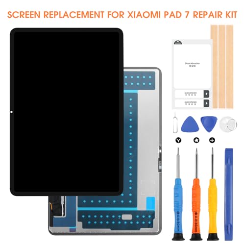 Pantalla LCD para Xiaomi Pad 7 con digitalizador táctil de alta sensibilidad y kit negro 7
