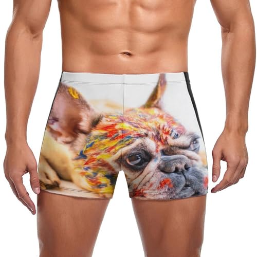 Short de bain homme carlin coloré, oubliez l'inconfort avec ce boxer de bain fluide