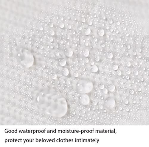 DDGAO Garment Covers Dustproof Clothes Covers Moth Proof Coat Bag with Zip PEVA Translucent Dress Cover Waterproof Anti-mite Breathable Suit Protector 5pcs (60x100cm) - Image 4