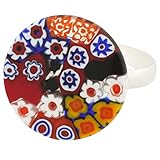 Glass Of Venice Murano Glass Millefiori Ring #4