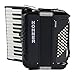 Hohner Bravo II 48 Chromatic Piano Key Accordion (Black)