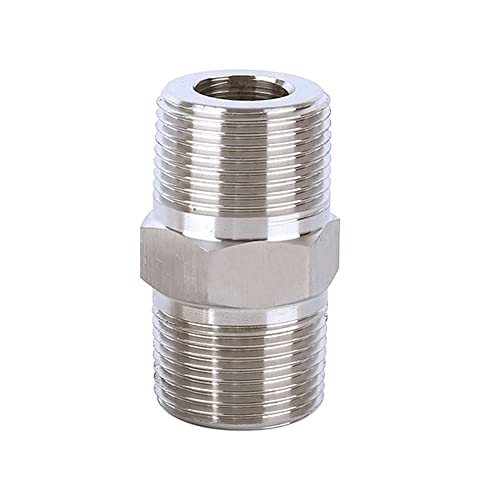 Image of Metalwork Stainless Steel 304 Forged Pipe Fitting Heavy Duty Hex Nipple 3 /4 inch NPT Male x 3 /4 inch NPT Male 2000psi (1 Pc)