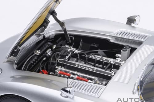 AUTOart 1967 2000GT RHD (Right Hand Drive) Silver Metallic 1/18 Model Car AA79548 by AUTOart - Used condition - Image 4