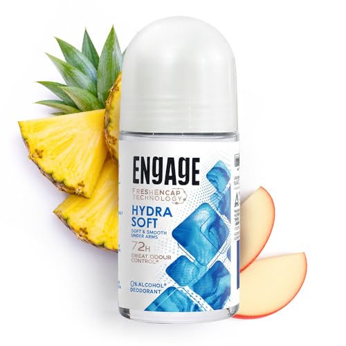 Image of Engage Hydra Soft Underarm Roll On Deo for Women|72 Hour Sweat & Odour Protection | Skin Softening Formula|Advanced Antiperspirant Formula | FreshEncap Technology | 0% Alcohol | Non Sticky | 50ml