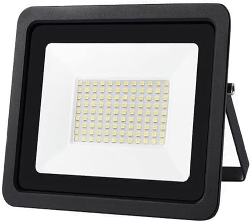 ソーラーライト LED 投光器 IP68 屋外ガーデンプロジェクター照明リフレクター スポットライト壁投光器庭、裏庭、ガレージ、戸口用(Cold Light,50W BLACK)