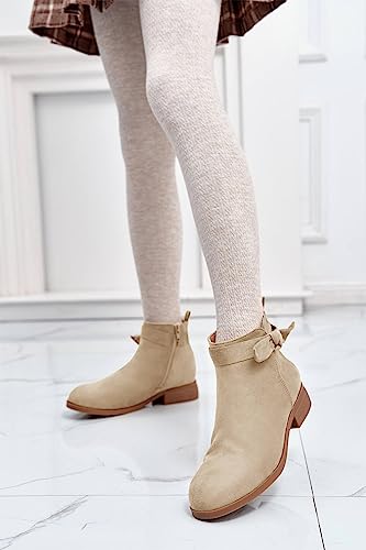 Coutgo Girls Toddler Bow knot Ankle Boots Low Chunky Heel Side Zipper Cute Dress Booties Little Big Kid3