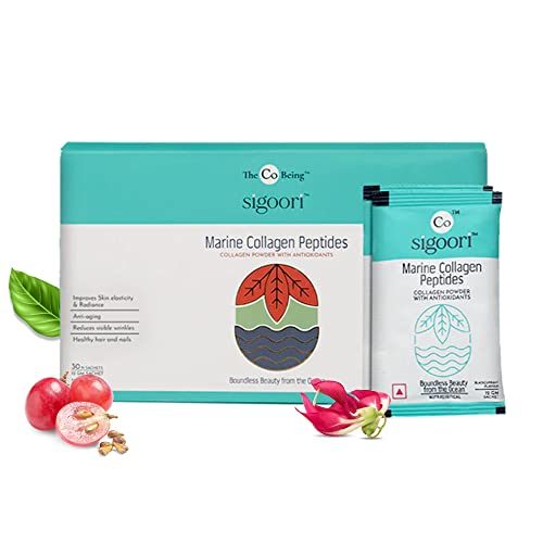 The Co Being Marine Collagen Peptides with Biotin and Antioxidants for Women and Men, Fast Absorbing 5g Hydrolysed Collagen for Healthier Hair, Skin and Nails 30 Sachets, Black Currant Flavor The Co Being Marine Collagen Peptides with Biotin and Antioxidants for Women and Men, Fast Absorbing 5g Hydrolysed Collagen for Healthier Hair, Skin and Nails 30 Sachets, Black Currant Flavor