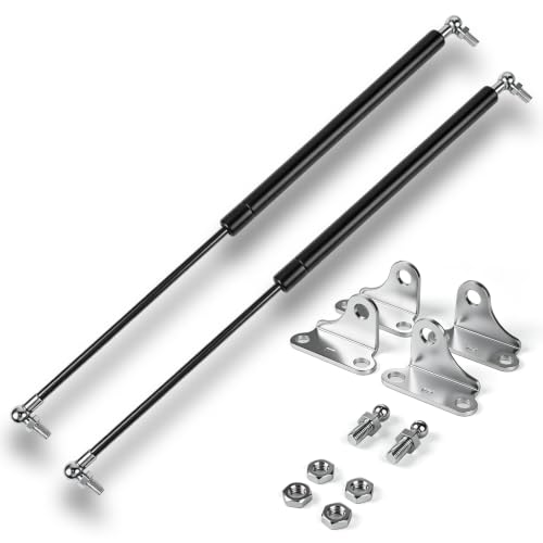 OTUAYAUTO 2 Stück Gasdruckfeder 500mm 200mm 450N Universal Gasdruckdämpfer mit Kompressionsfeder Beschläge für Wohnwagen Bausatz-Autos Schranktür Kleiderschrank