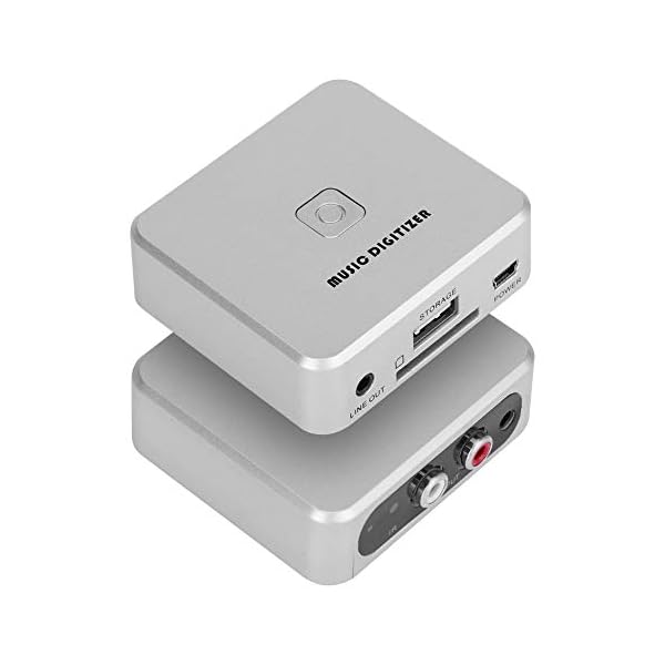 Zerone 3,5mm Audio Capture Box, Linke und Rechte Cinch Kanäle Musik Digitalisierer 128 Kbps U Disk/SD-Karte MP3… – Bild 6