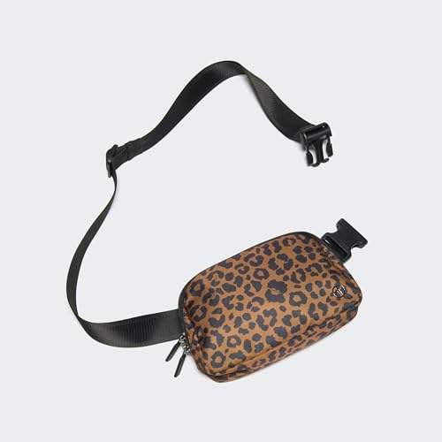 Image of Pander Two Way Zipper Fanny Pack Nylon Everywhere Belt Bag for Women, Water Repellent Waist Packs, Crossbody Bags with Adjustable Strap (Midnight Leopard)