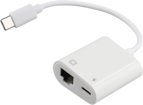 Type COTG Ethernet Adapter, USBC-RJ45 Ethernet LAN Wired Network Converter 100Mbps for Type C Cell Phone Tablet