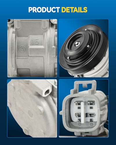 Image of PHILTOP 1521295 Air Conditioner AC Compressor with Clutch for Toyota Corolla 1998-2002
