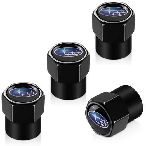 Subaru Tire Valve Stem Cap Covers 4 Pcs