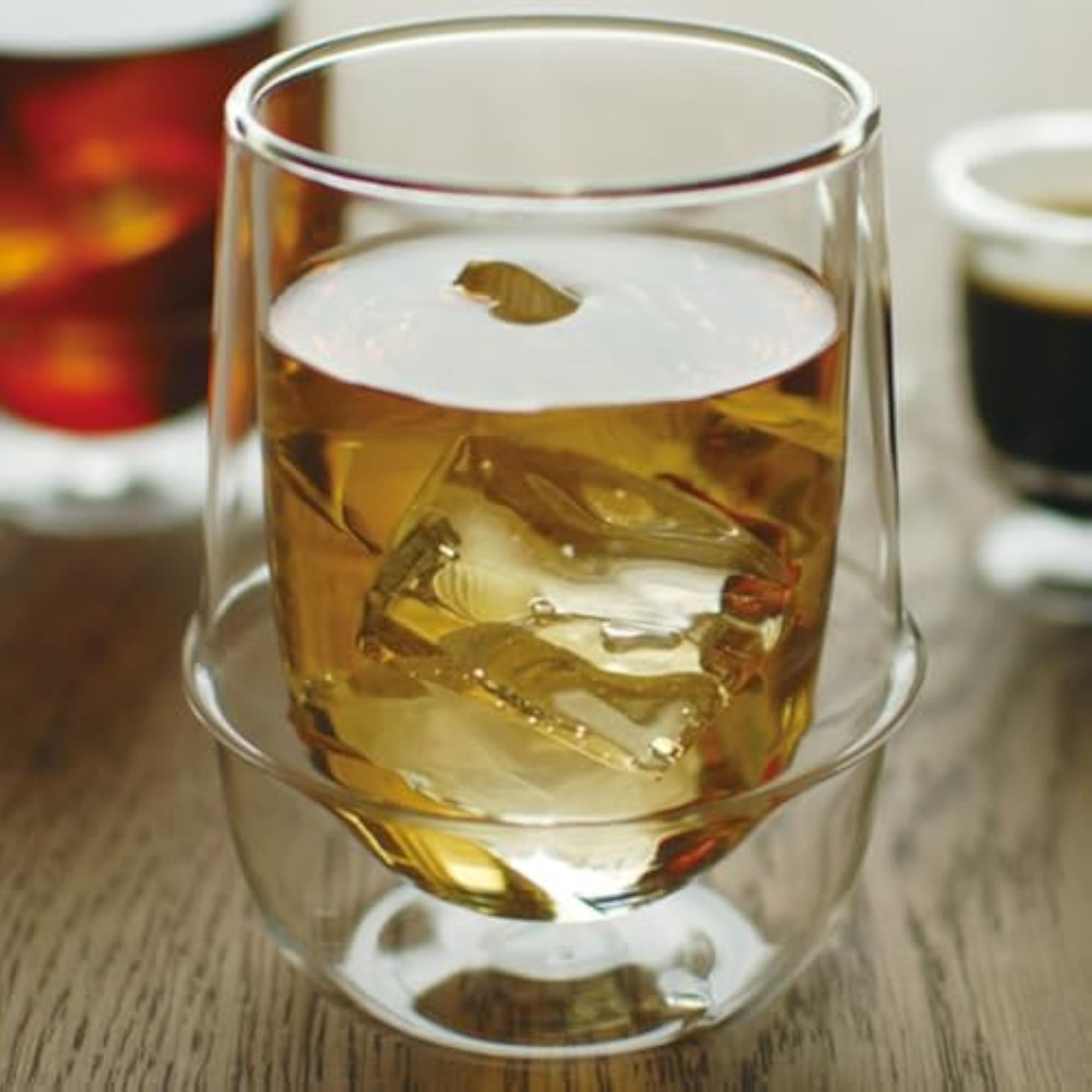 Kronos Glass Double Wall Coffee Cup, Insulated