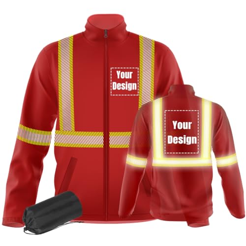 YOWESHOP Hi Vis Safety Jackets Thin and Light Design Customize Logo Lightweight Outdoor Uniform