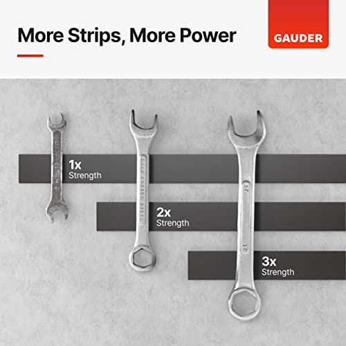 Gauder Magnetic Tape Extra Strong | Magnetic Strips Extremely Self Adhesive (10' Long X 0.8" Wide X 1/9" Thick) | Magnet Roll #TOP4