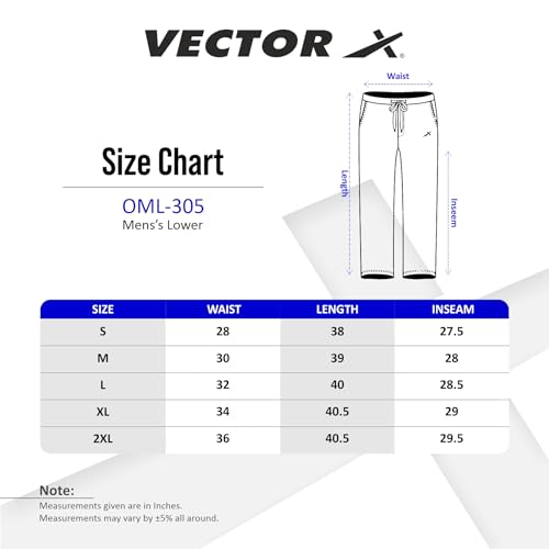 Image of Vector X Solid Men Sports Trousers 100% Polyester with Zipper Pockets(Pack of 1)