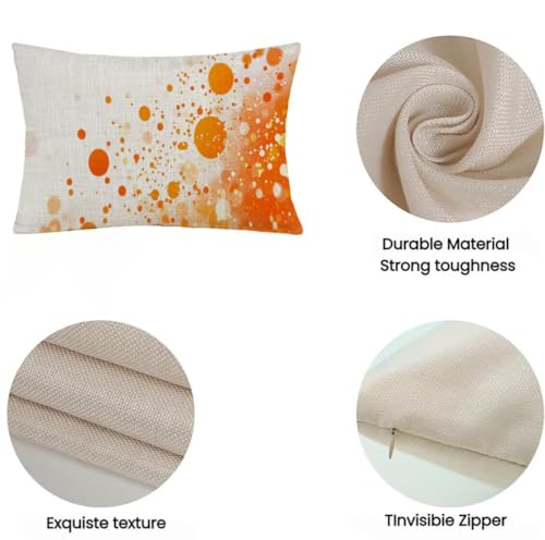 Housse de coussin extérieur imperméable 40x60cm blanc avec zip invisible - 7