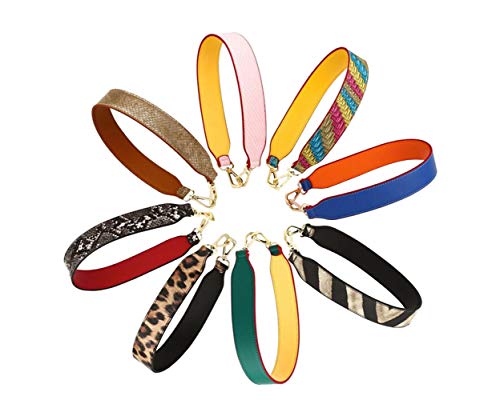 Purse Straps Replacement PU Leather Handbags Strap Shoulder Bag Straps Phone Pendant (Serpentine - Pale pink)3