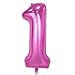 Tellpet Pink Number 1 Balloon, 40 Inch