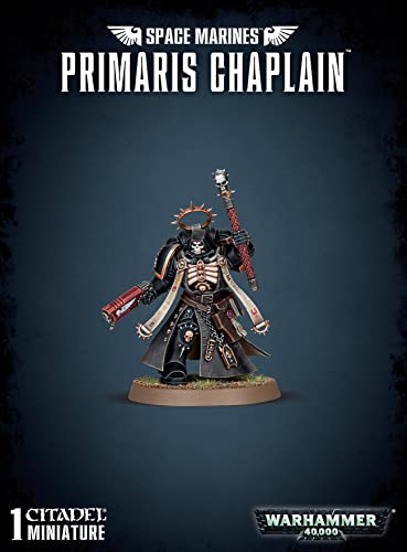 Primaris Capellán de Warhammer 40k miniatura oficial de los Marines Espaciales para montar y pintar