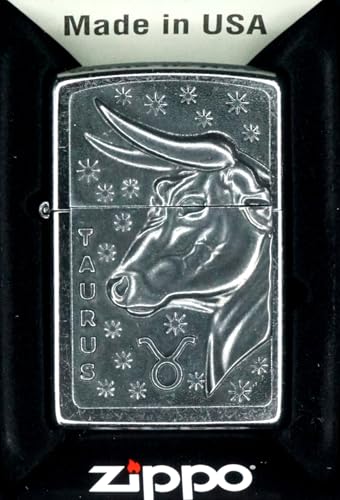 Zippo 2006501 PL 207 Taurus V19   Mechero de latón, diseño 5,83,81,2