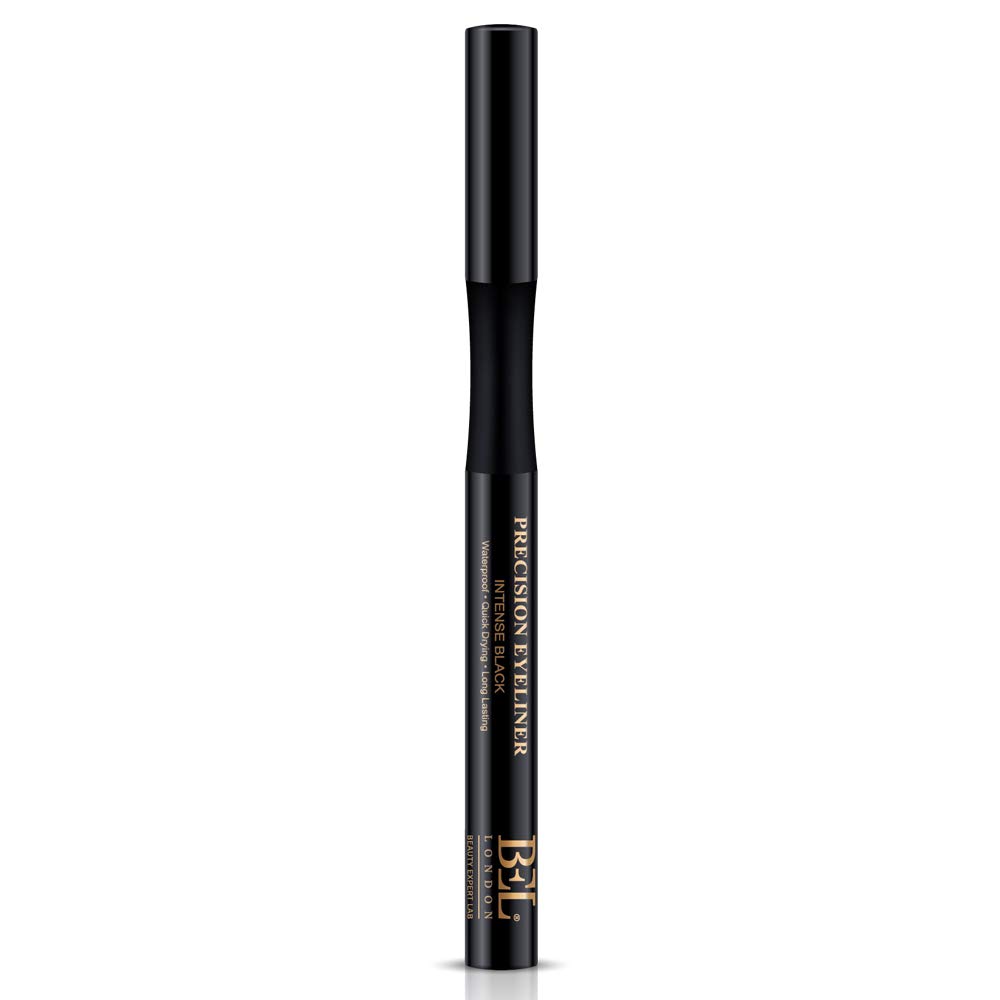 BL Precision Extra-black Eyeliner - Intense Black Eyeliner With Excess Oil Absorption, Classy Matte Finish And Easy Felt Tip Applicator Brush - Black Eyeliner Pencil- Professional Results