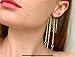 Star Ear Cuff Handmade Gold Earring No Pierce Fake Piercing Long Chain Ear Cuff Faux Handmade Charm Statement Earring Celestial tribal ear wrap dangling festival party jewelry gift for women - 1 pcs