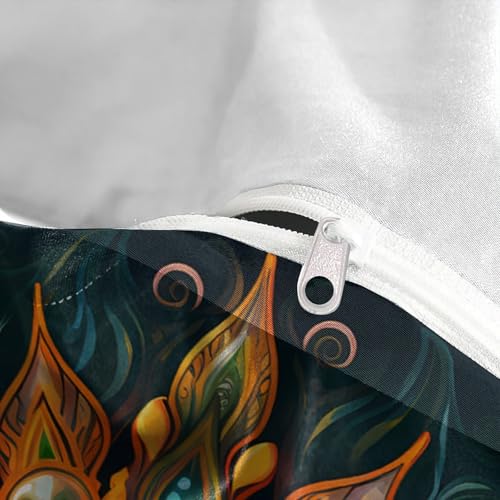 Parure de lit divinité Solaire en microfibre haut de gamme 140x200 - 8
