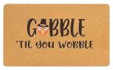NociHah Thanksgiving Front Door Mat - Fall Turkey Welcome Doormat for Indoor Outdoor Entrance Porch Home Decoration 17x29 Inch