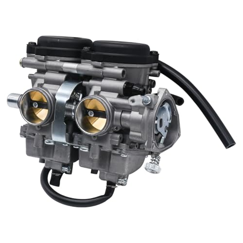 Image of Raptor 660 Carburetor For Yamaha Raptor 660 660R YFM660R 2001 2002 2003 2004 2005 Carb Kit with Air Filter and Fuel Valve Petcock