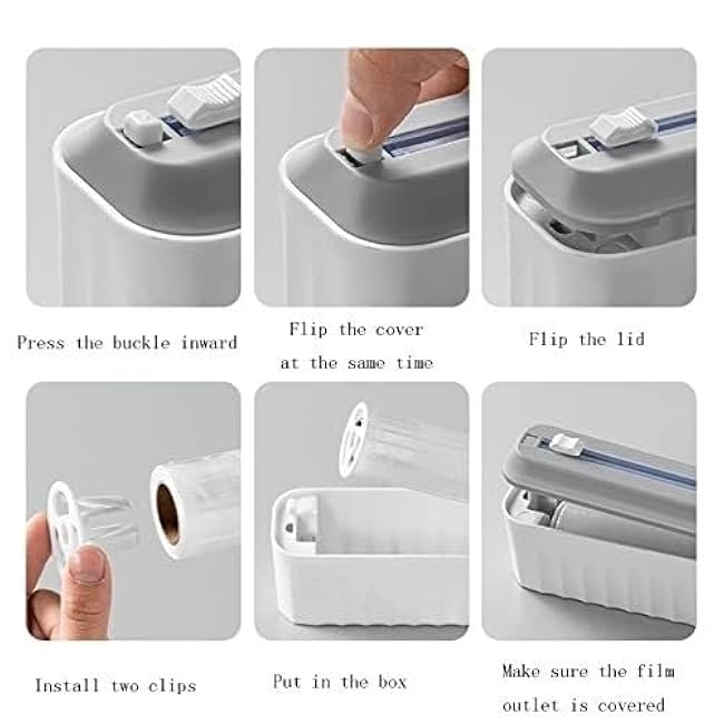 Cling Film Dispenser,wrap dispenser,Cling Film Cutter Wall Mounted Adjustable Cling Film Cutting Box,Tin Foil Dispenser with Cutter, wrap Dispenser Cutting(Green)