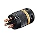 Viborg HiFi Power Plug Set VM501+VF501 OFC Non-Magnetic, Glass Fiber Shell Plug Conductive US AC Power Supply IEC C15 for DIY Audiophile Cable