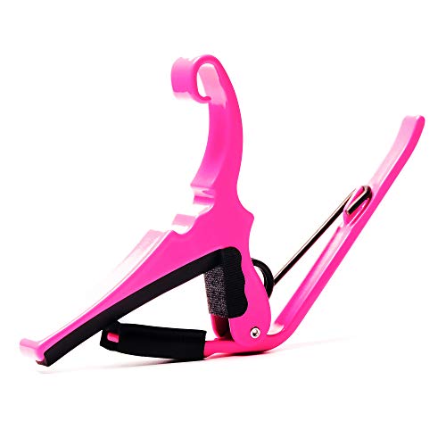 Kyser KG6NPA Quick-Change Capo (Neon Pink) – Capodastres - Les Beatles, Paul McCartney, John Lennon, RIngo Starr, George Harrison Kyser KG6NPA Quick-Change Capo (Neon Pink) - Capodastres – Image 4