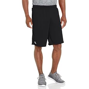 Russell Athletics Men’s Dri Power Essential Performance Shorts with Pocket – Workout and Gym Active Wear