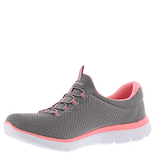 Image of Skechers Sport Women's Summits Sneaker,grey /pink,6.5 M US