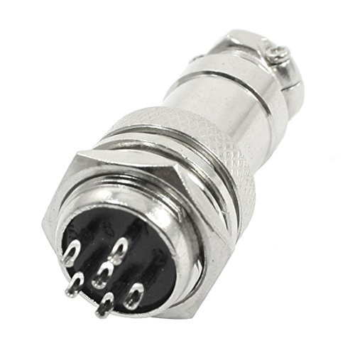 Adaptador conector aviación Aexit 16mm 6 pines miniatura 1