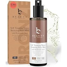 Bronzing Face Tanner Spray Mist, Sunless Face Tanning Water, USA Made with Natural & Organic Ingredients